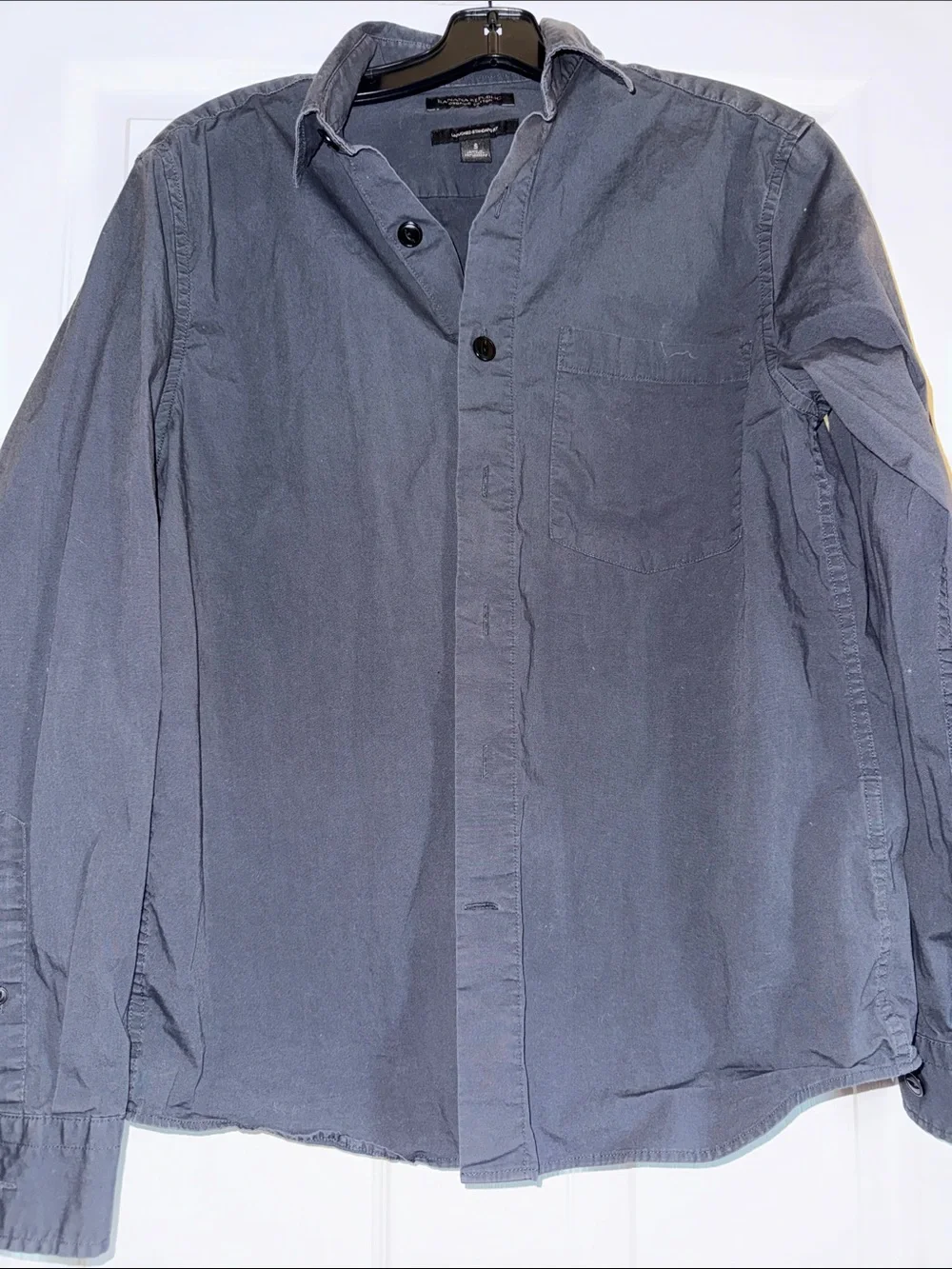 Men's Casual Button-Up Shirt - Gray